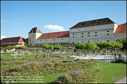 Viennaslide-00380405 Wien, Schloss Neugebäude, Nordfassade und neuer Garten - Vienna, Neugebaeude Palace