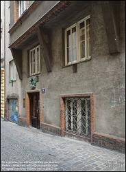 Viennaslide-00411901 Wien, Mietshaus Hörandner, Stuckgasse 14, Oskar Strnad (mit O. Wlach), 1910-1911