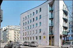 Viennaslide-00450110f Wien, moderne Wohnhausanlage Anschützgasse 10, Helmut Wimmer 1985-1987