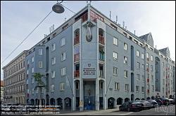 Viennaslide-00453201 Wien, Herbststraße 13, Schinnaglgasse 8-12, Gemeindebau von Reinhard Gieselmann, 1985