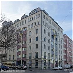 Viennaslide-00453301 Wien, Schrankenberggasse 18-20, Genossenschaftshaus von Rob Krier, 1983