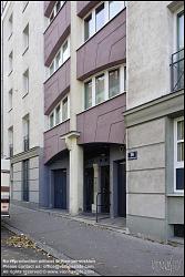 Viennaslide-00453306 Wien, Schrankenberggasse 18-20, Genossenschaftshaus von Rob Krier, 1983