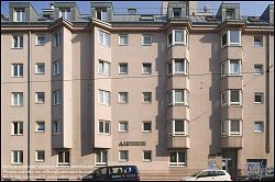 Viennaslide-00470282 Wien, Genossenschaftshaus Wilhelmstraße, 1992 - Vienna, Cooperative Society Tenement