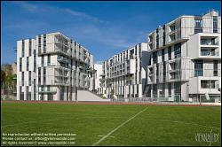 Viennaslide-00470382 Wien, Wohnbau Sensengasse, Ansicht vom Sportplatz Spitalgasse