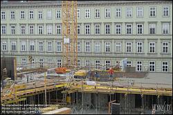 Viennaslide-00470623 Wien, Baustelle des Wohnbaus Beatrixgasse 11, Betonieren einer Geschoßdecke