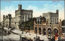 Viennaslide-00572001 Wien, Nordbahnhof um 1900 - Vienna, North Train Station around 1900