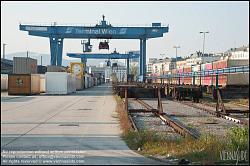 Viennaslide-00573110 Wien, Stadtentwicklungsgebiet Nordwestbahnhof, Containerverladung