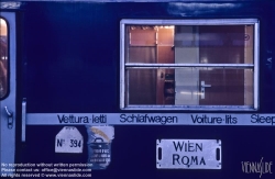 Viennaslide-00576012 Wien, ehemaliger Südbahnhof, Nachtzug nach Rom