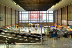 Viennaslide-00576123 Wien, Südbahnhof, Halle vor Abbruch