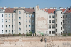 Viennaslide-00577010 Wien, Stadtentwicklungsgebiet Aspanggründe, Feuermauern des Altbestandes