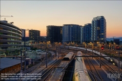 Viennaslide-00580112 Wien, Hauptbahnhof, Gleisfeld - Vienna, Main Train Station