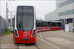 Viennaslide-00611224 Wien, Alstom, Präsentation der 1000. Straßenbahn von Alstom (früher Bombardier) aus Wien // Vienna, Presentation of the 1000th Streetcar by Alstom Vienna (former Bombardier)