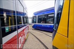 Viennaslide-00611234 Wien, Alstom, Präsentation der 1000. Straßenbahn von Alstom (früher Bombardier) aus Wien // Vienna, Presentation of the 1000th Streetcar by Alstom Vienna (former Bombardier)