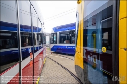 Viennaslide-00611235 Wien, Alstom, Präsentation der 1000. Straßenbahn von Alstom (früher Bombardier) aus Wien // Vienna, Presentation of the 1000th Streetcar by Alstom Vienna (former Bombardier)