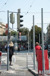 Viennaslide-00800101 Wien, Radweg Ringstraße, massive Ampelmasten vor der Oper