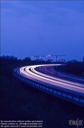 Viennaslide-00821108 Autoverkehr, Autobahn bei Nacht - Traffic, Highway at Night