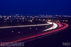 Viennaslide-00821111 Autoverkehr, Autobahn bei Nacht - Traffic, Highway at Night