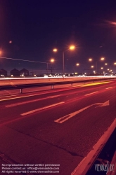 Viennaslide-00821122 Autoverkehr, Autobahn bei Nacht - Traffic, Highway at Night