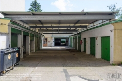 Viennaslide-00830178 Wien, Prager Straße, Hinterhof-Garage