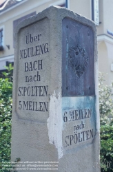 Viennaslide-00923115 Wienerwald, alter Meilenstein in Purkersdorf - Old Milestone