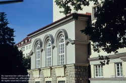 Viennaslide-00421507 Wien, Gemeindebau des 'Roten Wien' - Vienna, Council Tenement Block, 'Red Vienna', Anlage Sandleiten, Emil Hoppe & Otto Schönthal, Franz Matuschek (Bauteil I–IV), Siegfried Theiss & Hans Jaksch, Franz Krauß (Bauteil V), Erich Franz Leischner (Kindergarten)