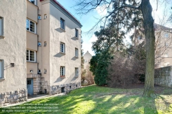 Viennaslide-00421577f Wien, Gemeindebau des 'Roten Wien' - Vienna, Council Tenement Block, 'Red Vienna', Anlage Sandleiten, Siegfried Theiss & Hans Jaksch, Franz Krauß (Bauteil V)