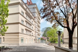 Viennaslide-00421597f Wien, Gemeindebau des 'Roten Wien' - Vienna, Council Tenement Block, 'Red Vienna', Anlage Sandleiten, Emil Hoppe & Otto Schönthal, Franz Matuschek (Bauteil I–IV)