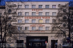 Viennaslide-00421702 Wien, Gemeindebau des 'Roten Wien' - Vienna, Council Tenement Block, 'Red Vienna', Winarsky-Hof, Stromstraße 36–38, Oskar Wlach, Oskar Strnad, Josef Frank, Josef Hoffmann, Peter Behrens 1925