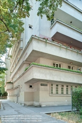 Viennaslide-00421789f Wien, Gemeindebau des 'Roten Wien' - Vienna, Council Tenement Block, 'Red Vienna', Otto Haas-Hof, Winarskystraße 16–20; Franz Schuster, (Adolf Loos), Karl Dirnhuber, Margarete Schütte-Lihotzky 1926