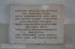 Viennaslide-00421795 Wien, Gemeindebau des 'Roten Wien' - Vienna, Council Tenement Block, 'Red Vienna', Otto Haas-Hof, Winarskystraße 16–20; Franz Schuster, (Adolf Loos), Karl Dirnhuber, Margarete Schütte-Lihotzky 1926