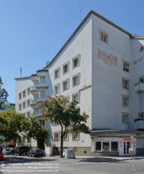 Viennaslide-00421801 Wien, Gemeindebau des 'Roten Wien' - Vienna, Council Tenement Block, 'Red Vienna', Blat Hof, Linzer Straße 128, Clemens Holzmeister 1925