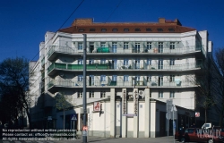 Viennaslide-00422716 Wien, Gemeindebau des 'Roten Wien' - Vienna, Council Tenement Block, 'Red Vienna', Wohnhausanlage Friedrich-Engels-Platz, Rudolf Perco 1930-1934