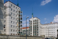 Viennaslide-00422718 Wien, Gemeindebau des 'Roten Wien' - Vienna, Council Tenement Block, 'Red Vienna', Wohnhausanlage Friedrich-Engels-Platz, Rudolf Perco 1930-1934