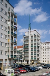 Viennaslide-00422719 Wien, Gemeindebau des 'Roten Wien' - Vienna, Council Tenement Block, 'Red Vienna', Wohnhausanlage Friedrich-Engels-Platz, Rudolf Perco 1930-1934