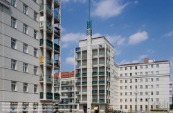 Viennaslide-00422720 Wien, Gemeindebau des 'Roten Wien' - Vienna, Council Tenement Block, 'Red Vienna', Wohnhausanlage Friedrich-Engels-Platz, Rudolf Perco 1930-1934