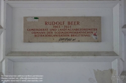 Viennaslide-00422804 Wien, Gemeindebau des 'Roten Wien' - Vienna, Council Tenement Block, 'Red Vienna', Beer-Hof, Engerthstraße 83–97, Wilhelm Peterle, Karl Schmalhofer 1926