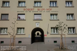 Viennaslide-00422875 Wien, Gemeindebau des 'Roten Wien' - Vienna, Council Tenement Block, 'Red Vienna', Robert Blum-Hof, Engerthstraße 110–118; Erich Franz Leischer, Hubert Gessner (?) 1924