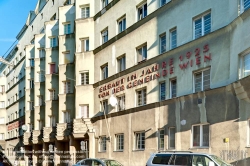 Viennaslide-00422913f Wien, Gemeindebau des 'Roten Wien' - Vienna, Council Tenement Block, 'Red Vienna', Plocek-Hof, Denisgasse 54, Adolf Paar, Paul May 1926