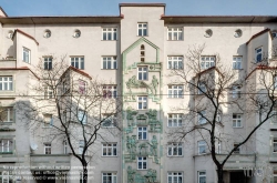 Viennaslide-00423523f Wien, Gemeindebau des 'Roten Wien' - Vienna, Council Tenement Block, 'Red Vienna', Gerl-Hof, Stromstraße 39–45, Heinrich Ried 1931