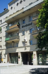 Viennaslide-00423602 Wien, Gemeindebau des 'Roten Wien' - Vienna, Council Tenement Block, 'Red Vienna', Goethehof, Schüttaustraße 1–39, Johann Rothmüller, Victor Mittag, Hugo Mayer, Rudolf Frass, Heinrich Schopper, Karl Hauschka, Alfred Chalusch 1930