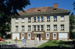 Viennaslide-00423616 Wien, Gemeindebau des 'Roten Wien' - Vienna, Council Tenement Block, 'Red Vienna', Goethehof, Schüttaustraße 1–39, Johann Rothmüller, Victor Mittag, Hugo Mayer, Rudolf Frass, Heinrich Schopper, Karl Hauschka, Alfred Chalusch 1930