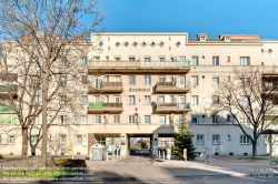 Viennaslide-00423638f Wien, Gemeindebau des 'Roten Wien' - Vienna, Council Tenement Block, 'Red Vienna', Goethehof, Schüttaustraße 1–39, Johann Rothmüller, Victor Mittag, Hugo Mayer, Rudolf Frass, Heinrich Schopper, Karl Hauschka, Alfred Chalusch 1930