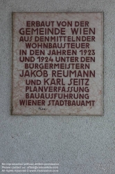 Viennaslide-00423787 Wien, Gemeindebau des 'Roten Wien' - Vienna, Council Tenement Block, 'Red Vienna', Wachauer Hof, Jungstraße 15, Hugo Mayer 1924