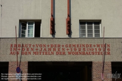 Viennaslide-00423818 Wien, Gemeindebau des 'Roten Wien' - Vienna, Council Tenement Block, 'Red Vienna', Professor Jodl-Hof, Döblinger Gürtel 21–23, Rudolf Perco, Karl Dorfmeister, Rudolf Frass 1926