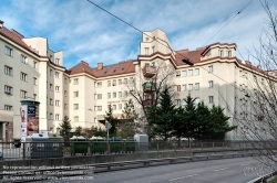 Viennaslide-00423821f Wien, Gemeindebau des 'Roten Wien' - Vienna, Council Tenement Block, 'Red Vienna', Professor Jodl-Hof, Döblinger Gürtel 21–23, Rudolf Perco, Karl Dorfmeister, Rudolf Frass 1926