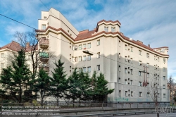 Viennaslide-00423822f Wien, Gemeindebau des 'Roten Wien' - Vienna, Council Tenement Block, 'Red Vienna', Professor Jodl-Hof, Döblinger Gürtel 21–23, Rudolf Perco, Karl Dorfmeister, Rudolf Frass 1926