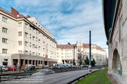 Viennaslide-00423825f Wien, Gemeindebau des 'Roten Wien' - Vienna, Council Tenement Block, 'Red Vienna', Professor Jodl-Hof, Döblinger Gürtel 21–23, Rudolf Perco, Karl Dorfmeister, Rudolf Frass 1926