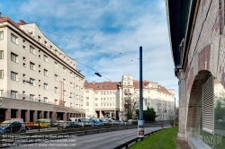 Viennaslide-00423826f Wien, Gemeindebau des 'Roten Wien' - Vienna, Council Tenement Block, 'Red Vienna', Professor Jodl-Hof, Döblinger Gürtel 21–23, Rudolf Perco, Karl Dorfmeister, Rudolf Frass 1926