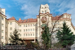 Viennaslide-00423828f Wien, Gemeindebau des 'Roten Wien' - Vienna, Council Tenement Block, 'Red Vienna', Professor Jodl-Hof, Döblinger Gürtel 21–23, Rudolf Perco, Karl Dorfmeister, Rudolf Frass 1926