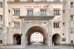 Viennaslide-00423855f Wien, Gemeindebau des 'Roten Wien' - Vienna, Council Tenement Block, 'Red Vienna', Karl Mark Hof, Obkirchnergasse 16; Wilhelm Peterle 1925